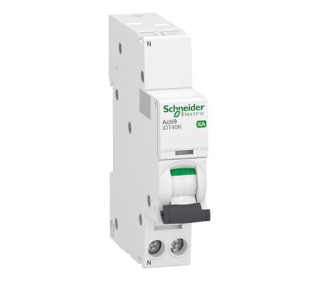 Schneider Electric Acti 9 Acti9 iDT40K XA MCB, 1+N, 16A Curve C, 230V AC