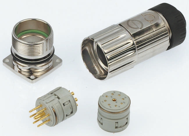 Contact Connectors Circular Connector, 12 Contacts, Panel, 16.3 mm Connector, Plug, Socket, Male/Female, IP67, 6.2 EPIC