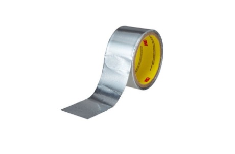 3M 425 Non-Conductive Aluminium Tape, 50mm x 10m