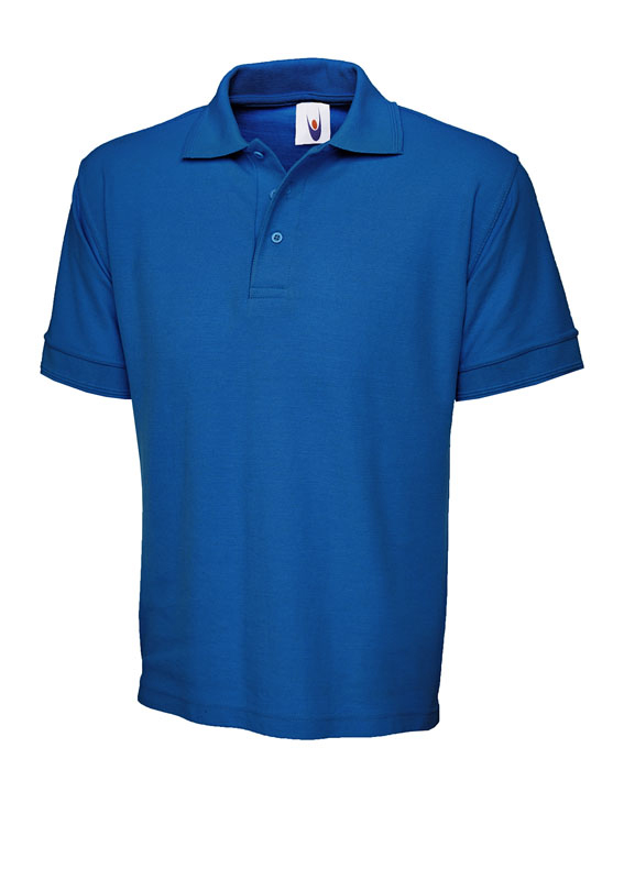 Uneek UC102 Blue Cotton, Polyester Polo Shirt