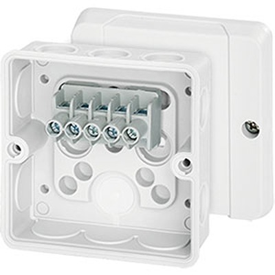 HENSEL DE Series White Polycarbonate Junction Box, IP55, 50 x 88 x 88mm