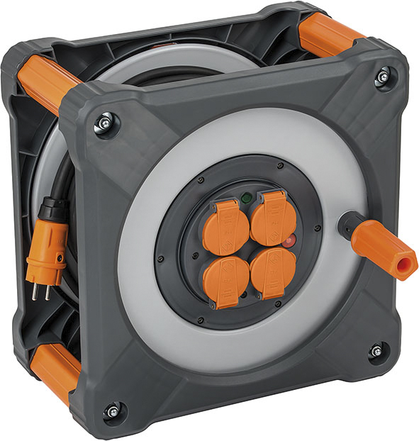 brennenstuhl 33m 4 Socket NF Cable Reel, IP44