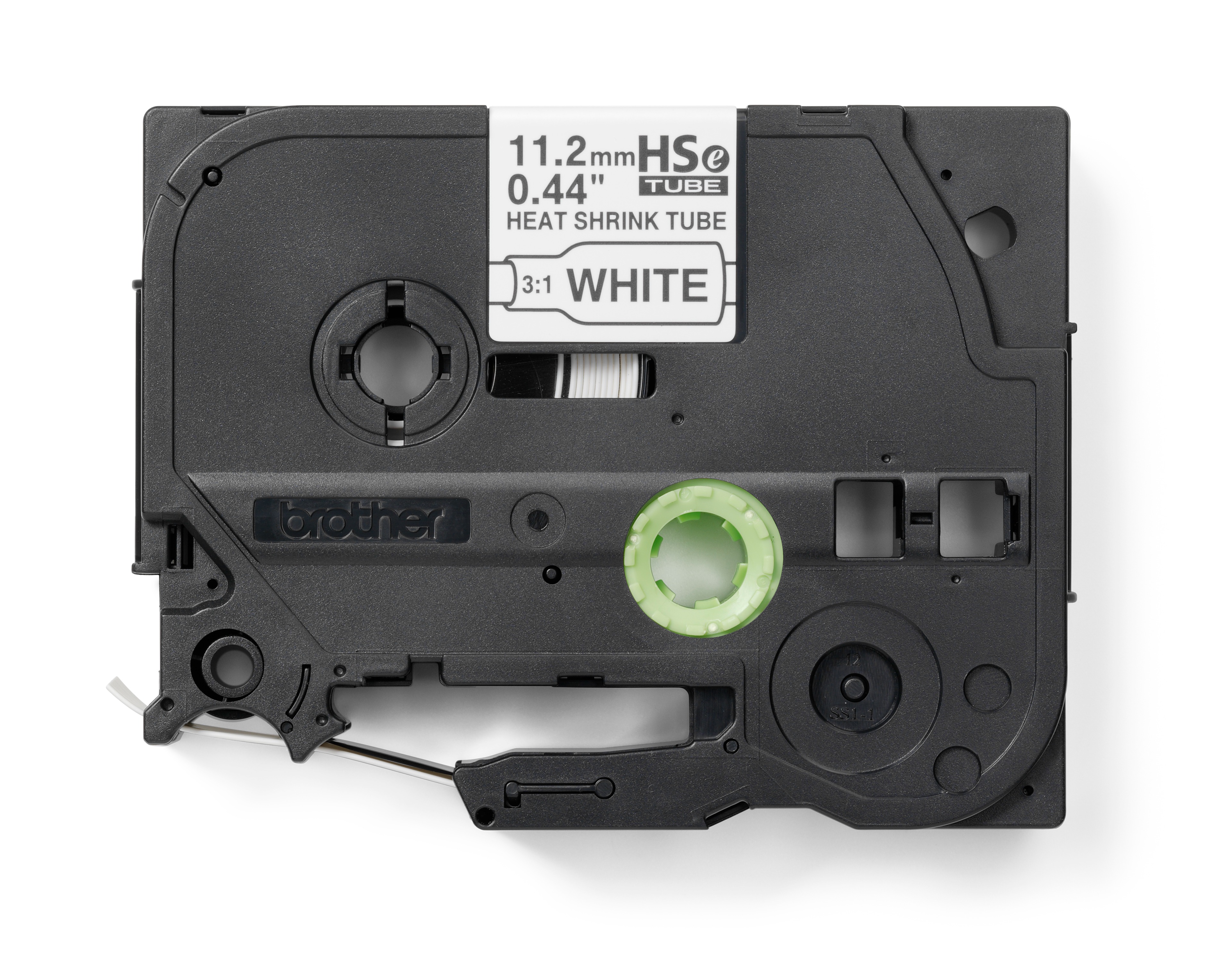 Brother Heat Shrink Tubing, Black on White 2.1 → 7mm Sleeve Dia. x 1.5m Length 3:1 Ratio, HSE Series