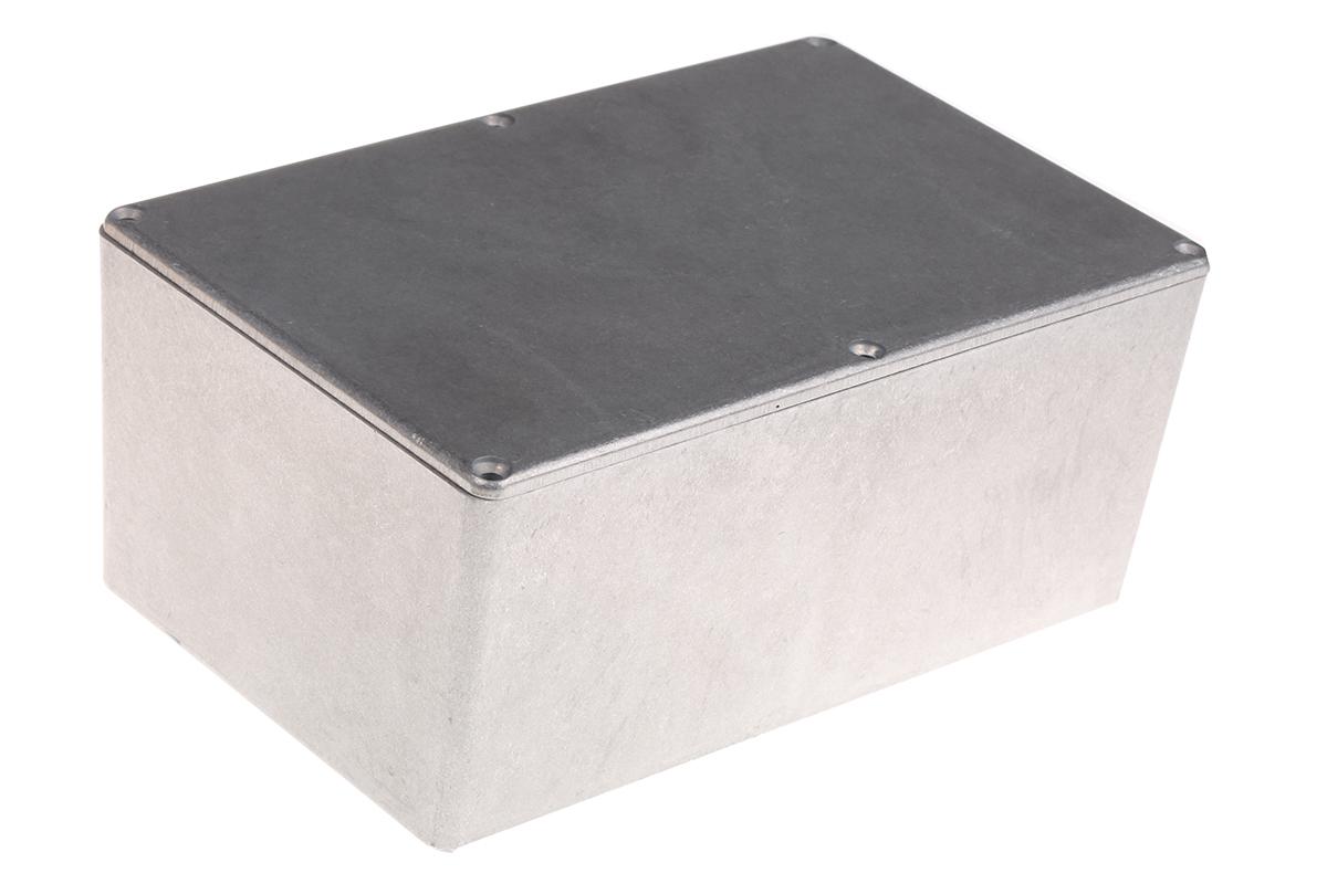 Hammond 1590 Series Natural Die Cast Aluminium Enclosure, IP65, Natural Lid, 188 x 120 x 80.291mm