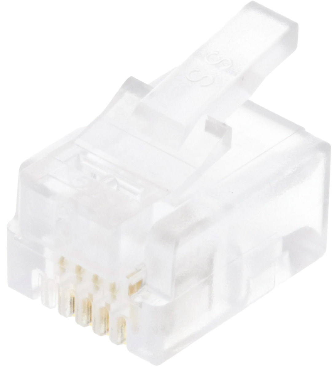 Bel-Stewart 940-SP Series Male RJ14 Connector, Cable Mount, Cat3, UTP Shield Straight 6P/4C -Way