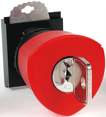 BACO Series Red Key Reset Push Button Head, 22mm Cutout, IP66