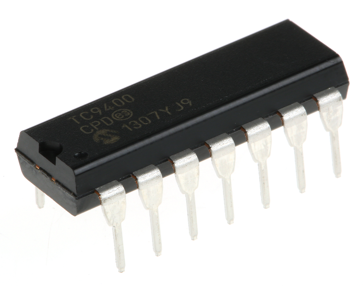 TC9400CPD, Voltage to Frequency Converter 100kHz ±0.25%FSR, 14-Pin PDIP