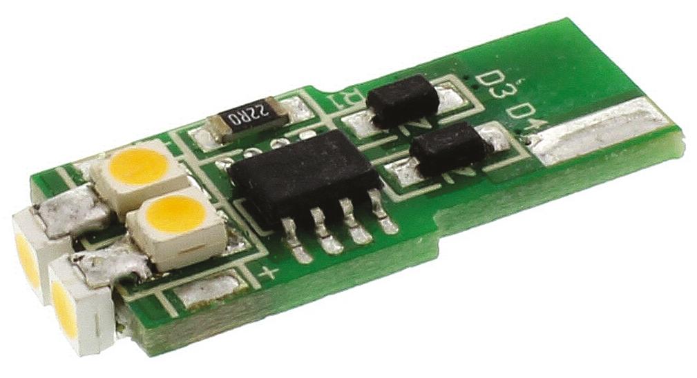 JKL Components White LED Indicator Lamp, 12V, Flat Wedge Base