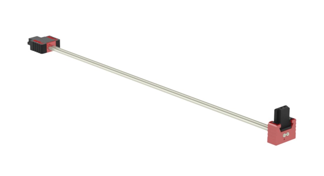 ERNI 2 Series Ribbon Cable Assembly, 100mm Length, SFX IDC to AFU IDC