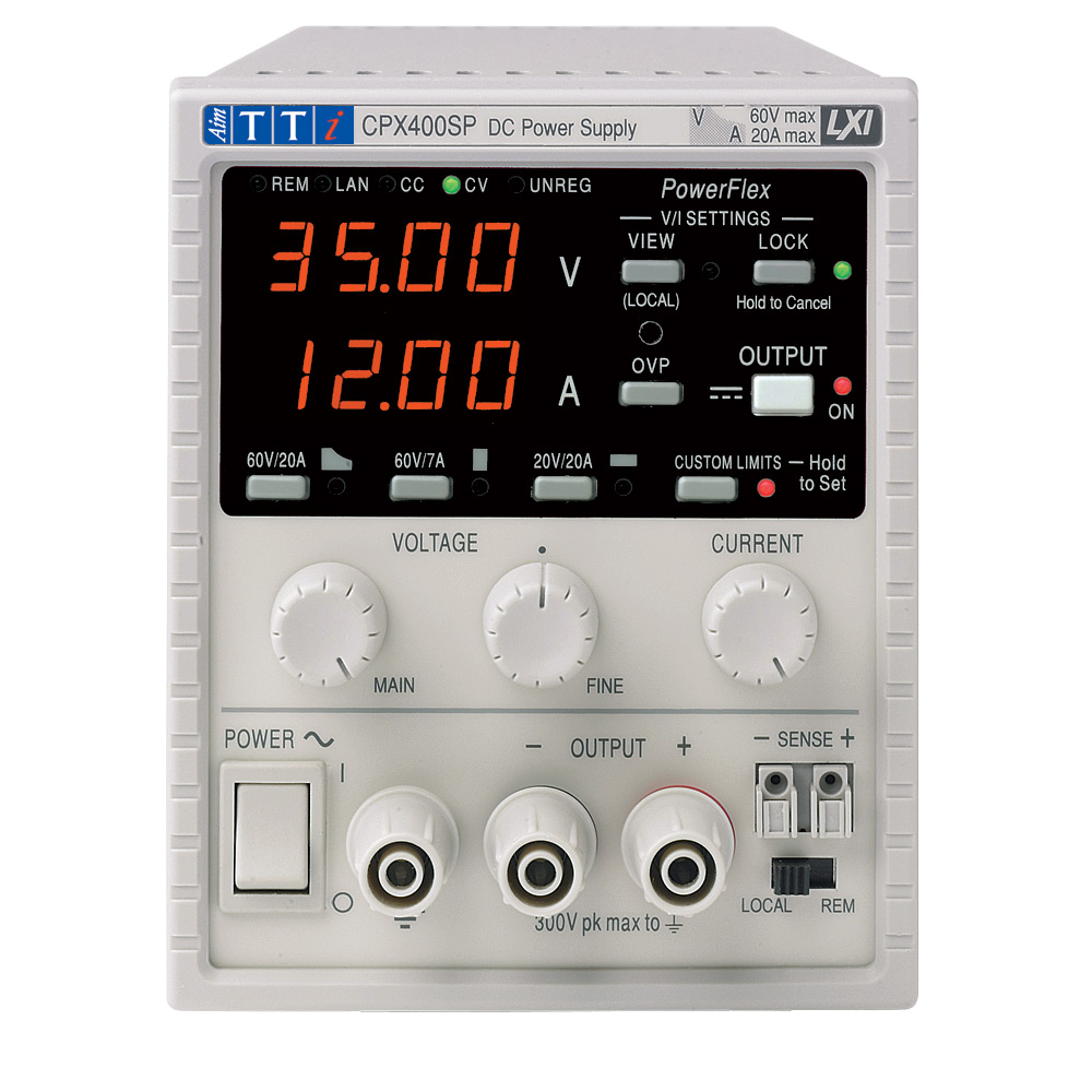Aim-TTi CPX Series Digital Bench Power Supply, 0 → 60V, 0 → 20A, 1-Output, 420W