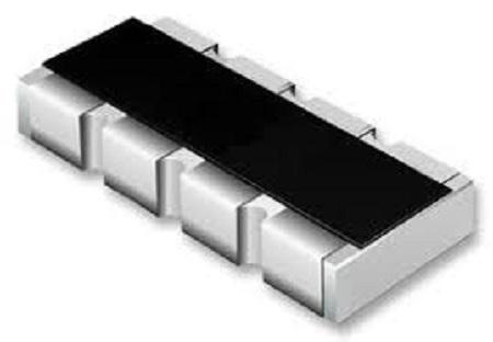 Bourns 22Ω Resistor Array, 4 Resistors, 0.25W total, 1206 (3216M), Concave