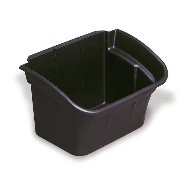 Rubbermaid Commercial Products Plastic Storage Bin, 307.8mm x 431.8mm x 5in, Black