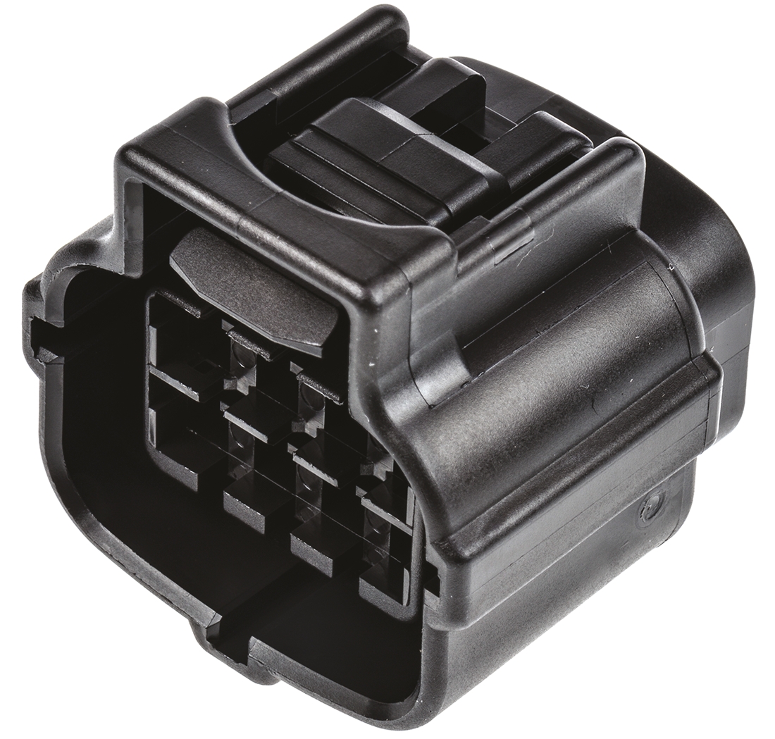 TE Connectivity, Econoseal J 070 Mk II+ Automotive Connector Plug Black 8 Way 2822393-1