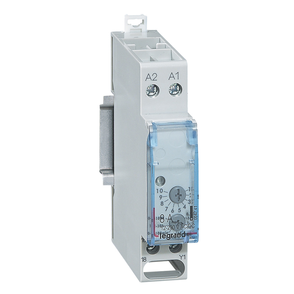 Legrand DIN Rail Mount Time Delay Relay, 250V, 0.1-360000s