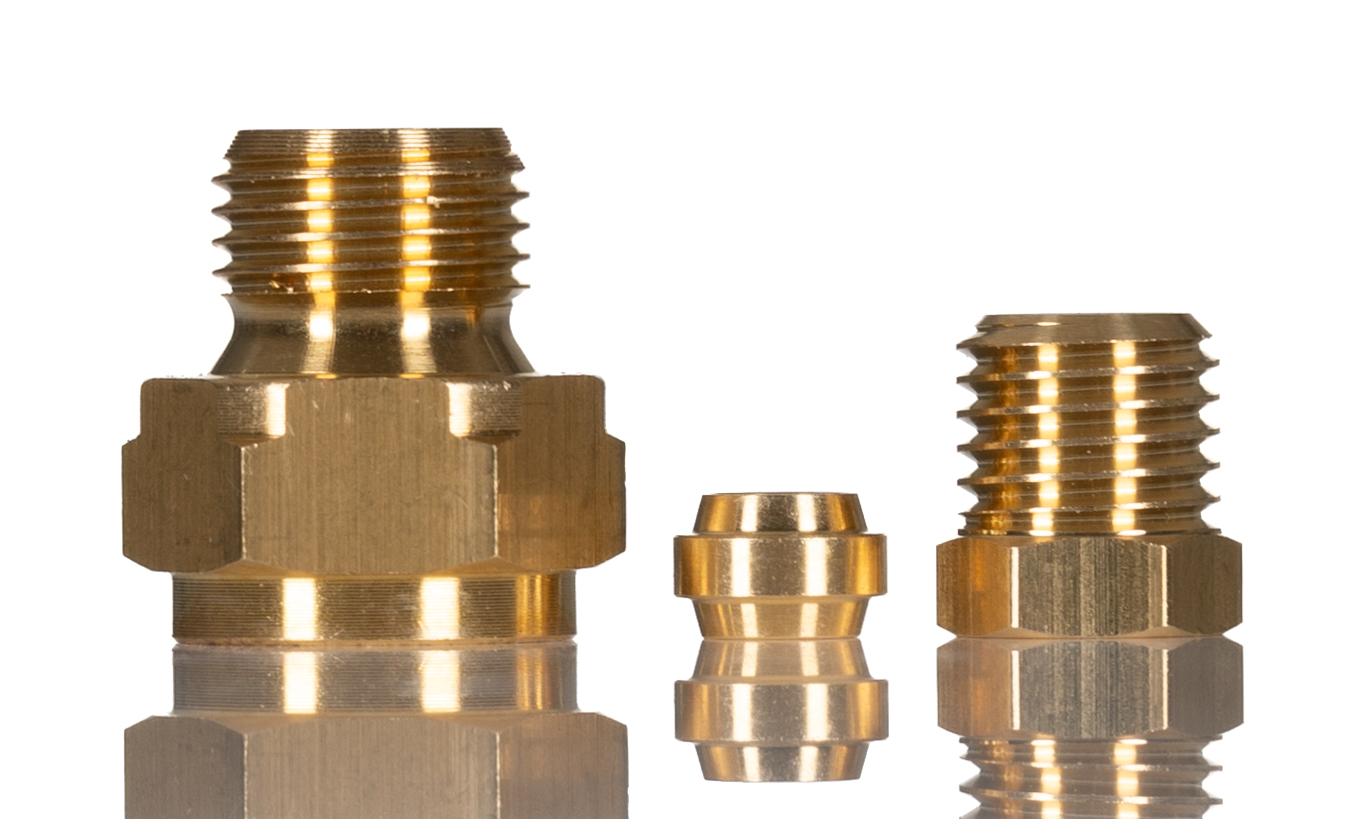 Norgren ENOTS Series Straight Threaded Adaptor, Push In 4 mm to G 1/8 Male, Threaded-to-Tube Connection Style