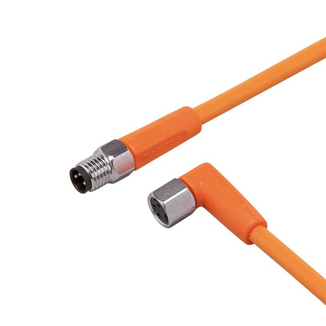 ifm electronic Male 1 way M8 to Female 1 way M8 Sensor Actuator Cable, 10 m