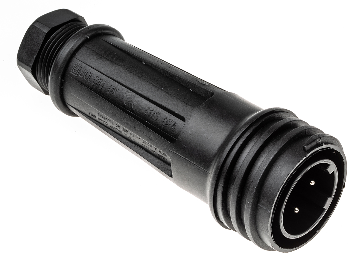 Bulgin Circular Connector, 4 Contacts, Cable, Standard Connector, Plug, Male, IP68, Buccaneer 900 Series