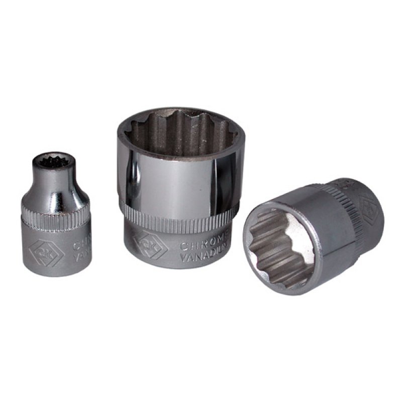 CK 1/2 in Drive 32mm Standard Socket, 38 mm Overall Length