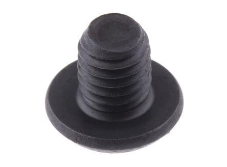 RS PRO Black, Self-Colour Steel Hex Socket Button Screw, ISO 7380, M10 x 50mm