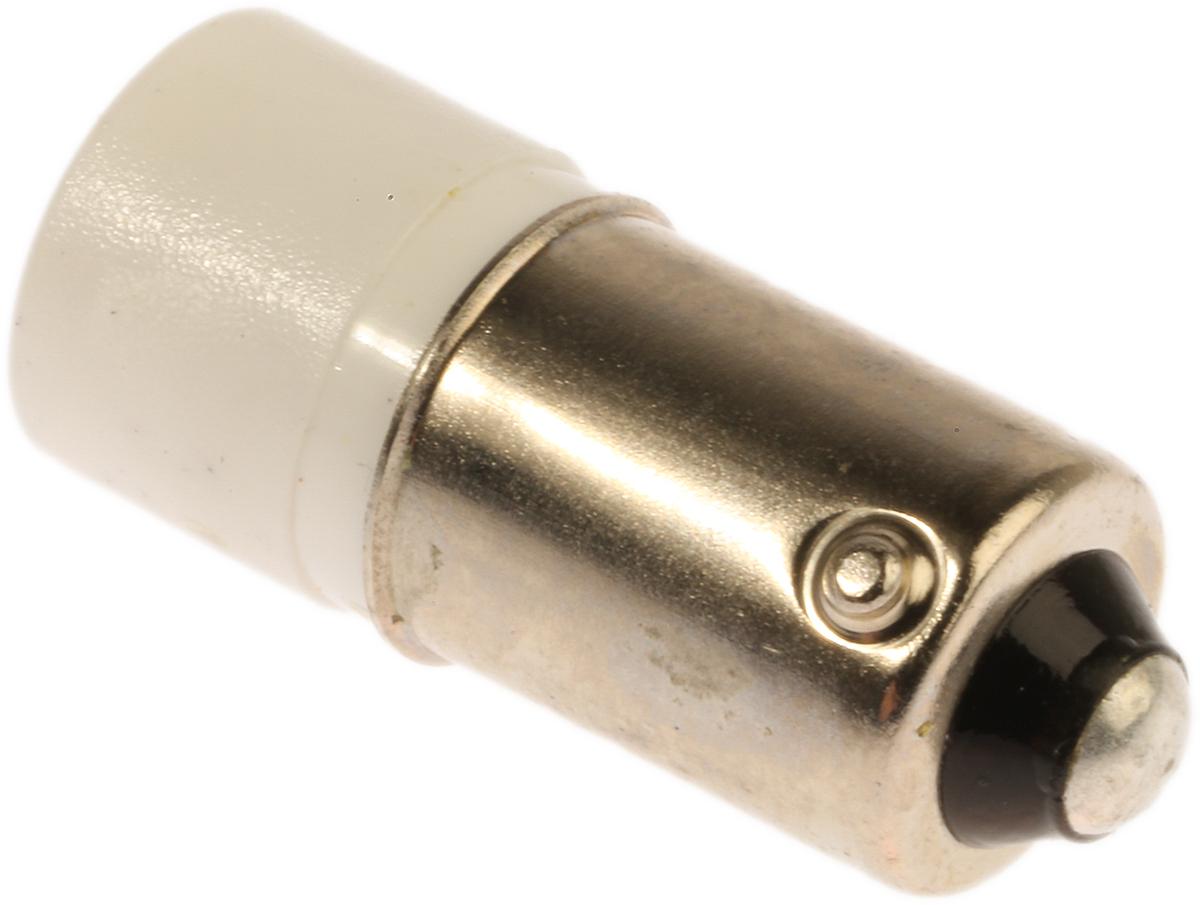 RS PRO White LED Indicator Lamp, 12V ac/dc, BA9s Base, 10mm Diameter, 2070mcd
