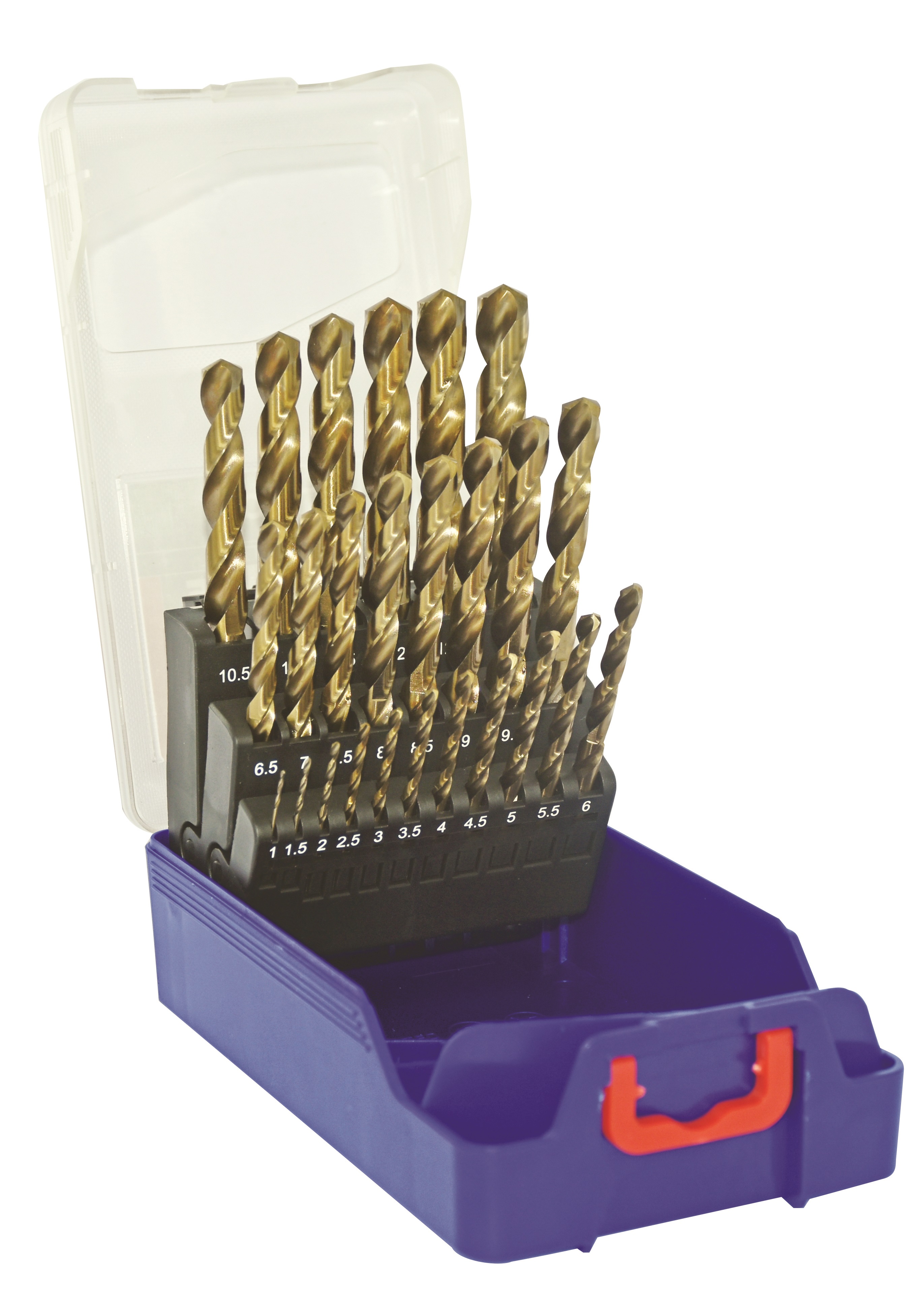 Tivoly 25-Piece for Stainless Steel, 13mm Max, 1mm Min, HSS Bits