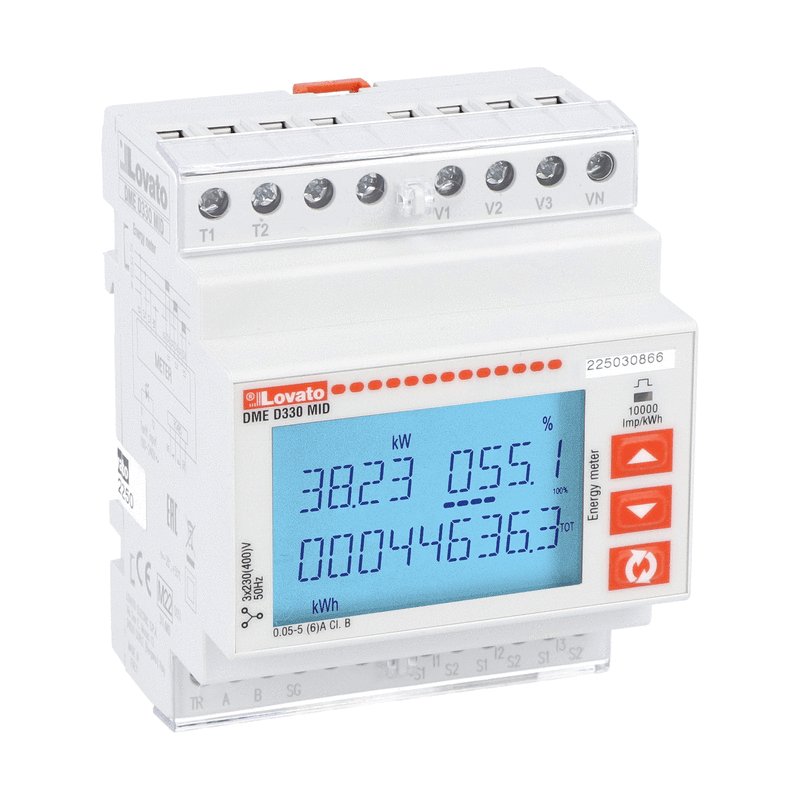 Lovato 3 Phase LCD Energy MeterElectronic