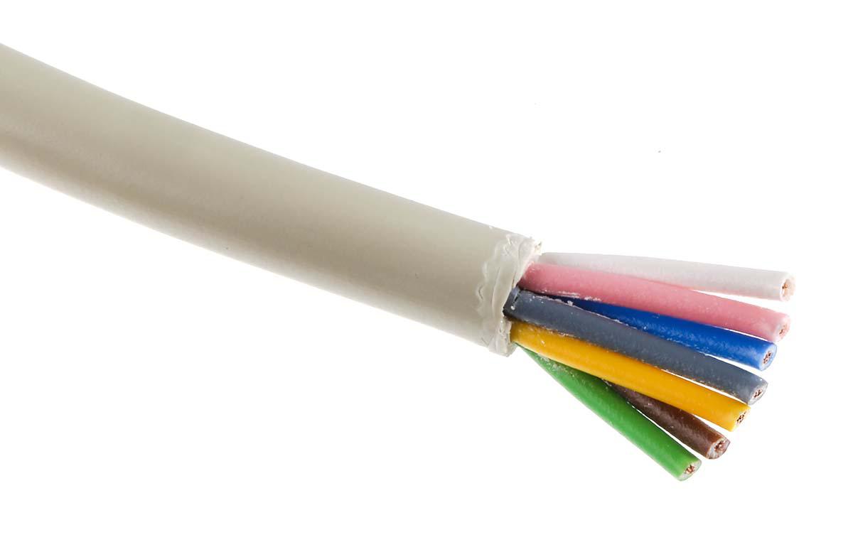 Lapp UNITRONIC LiYY Series Data Cable, 7 Cores, 0.5 mm², Unscreened, 20 AWG, 100m, LiYY Cable