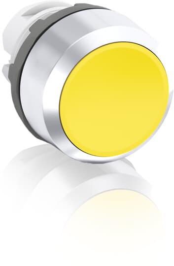 ABB MP1 Series Yellow Momentary Push Button Head, 22.5mm Cutout
