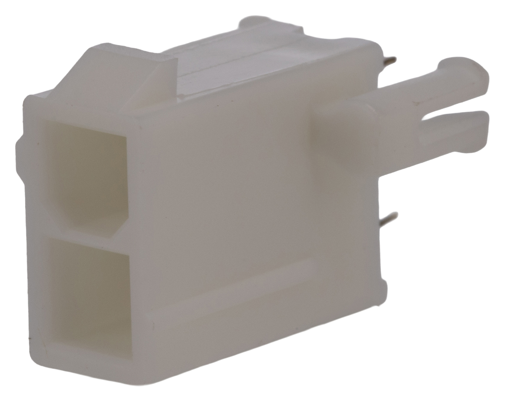 Molex Mini-Fit Jr Series Straight Through Hole PCB Header, 2 Contact(s), 4.2 mm Pitch, 2 Row, Shrouded