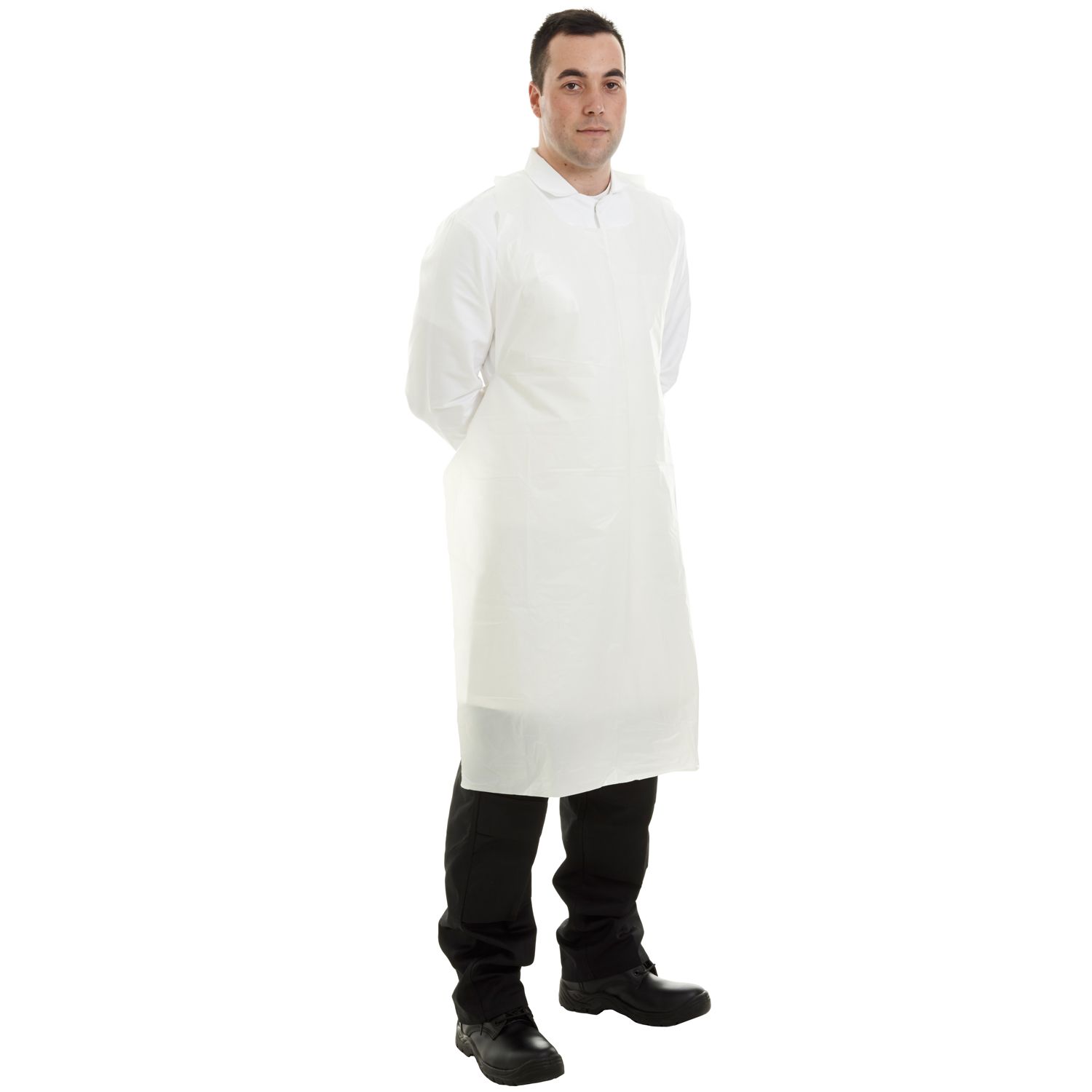 Supertouch White PE Food Safe Disposable Apron