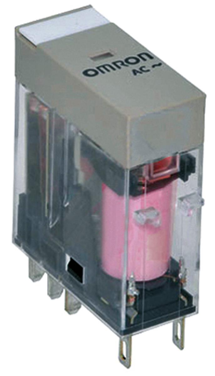 Omron Plug In Power Relay, 120V Coil, 10A Switching Current, SPDT