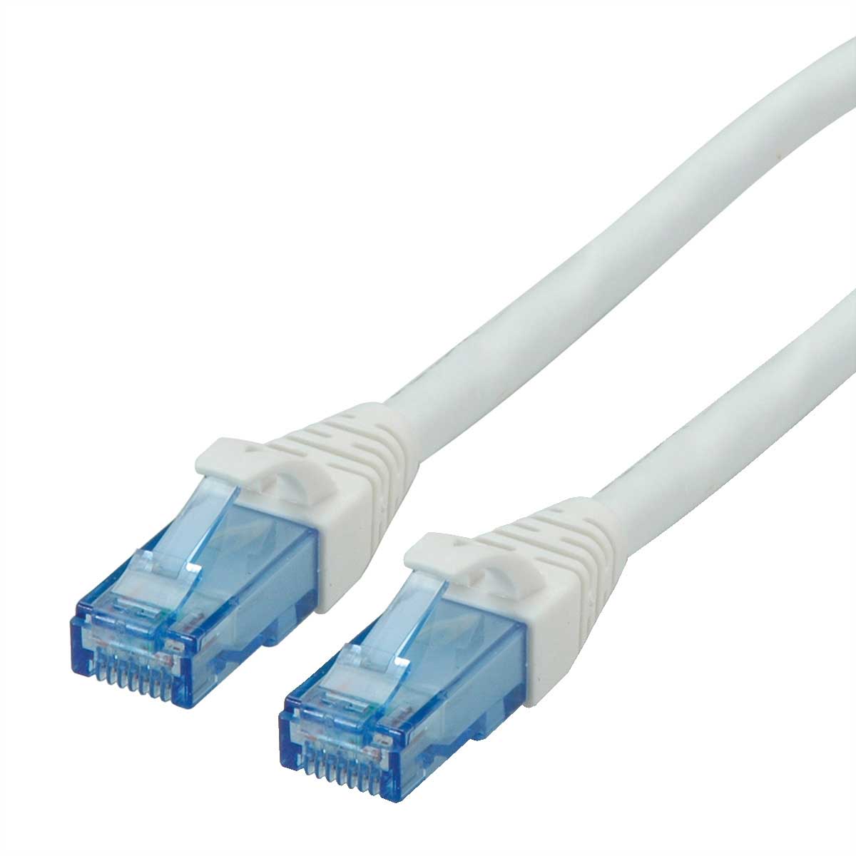 Roline, 0.5m Cat6a, White RJ45 to Male RJ45 Male, U/UTP Unshielded, Terminated LSZH Sheath
