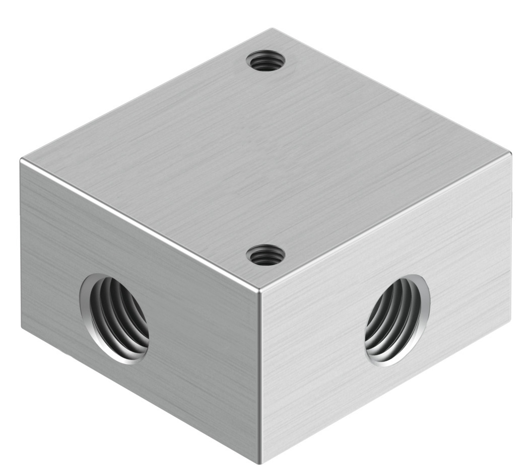 Festo FR series 3 station G 1/4 Female Manifold Base, 2960