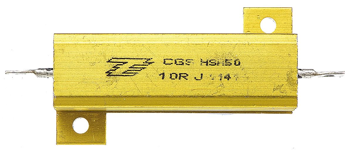 TE Connectivity, 10Ω 50W Wire Wound Chassis Mount Resistor HSA5010RJ ±5%