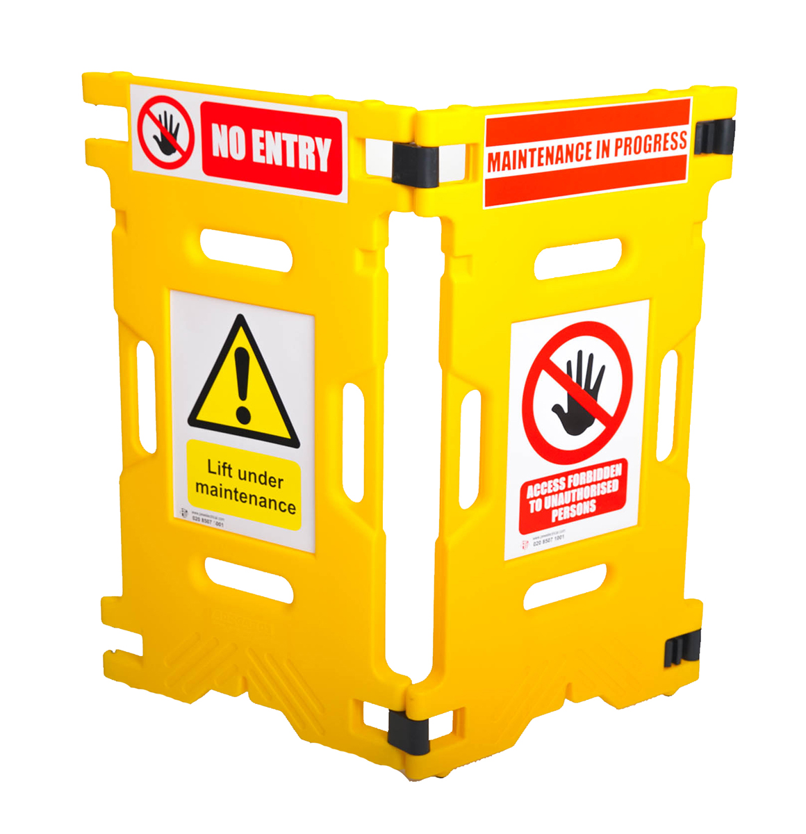 Addgards Yellow PE Folding Barrier