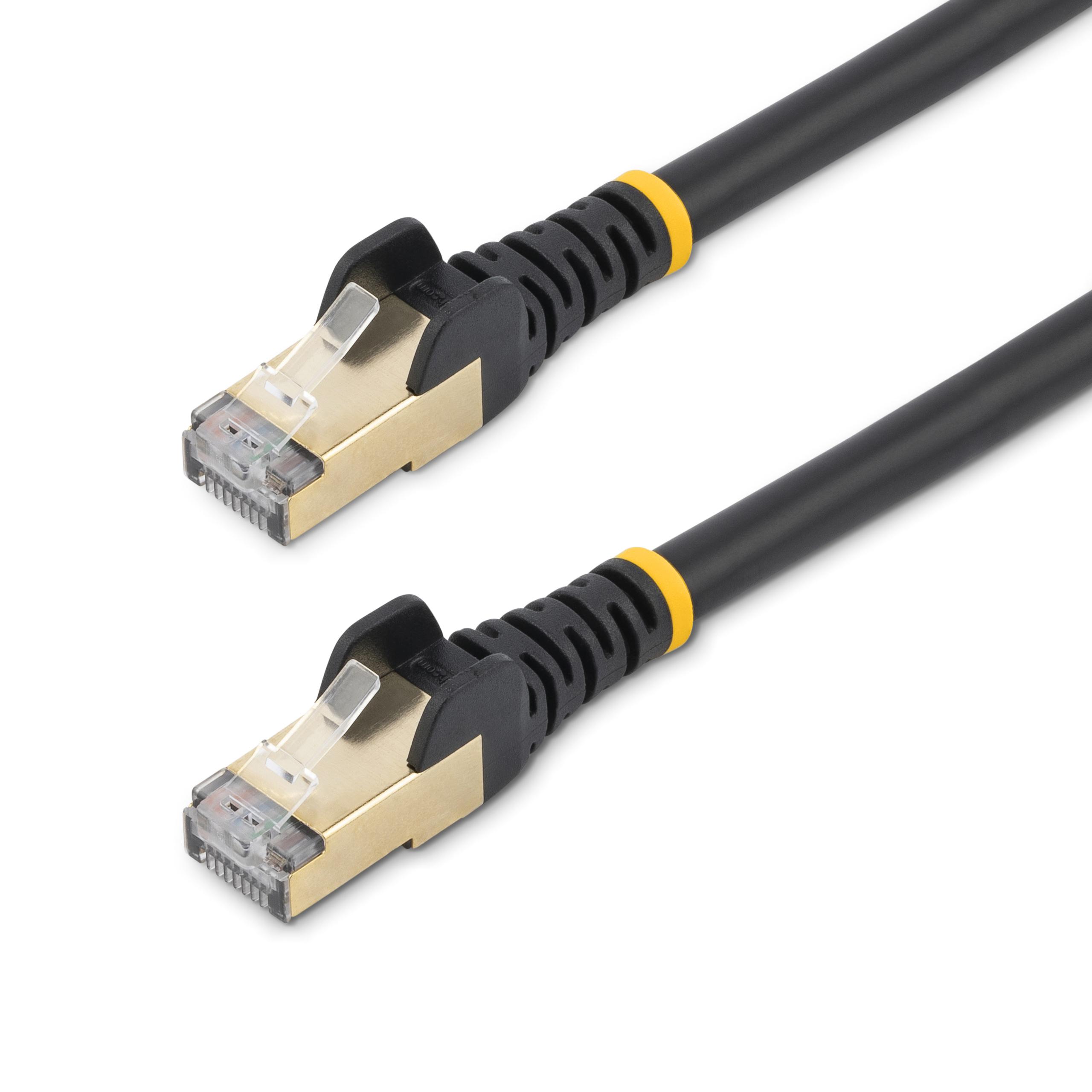 StarTech.com, 7.5m Cat6a, Black RJ45 to Male RJ45 Male, STP Shielded, Terminated