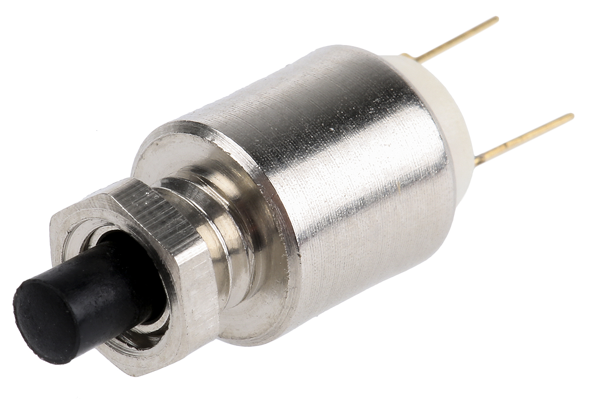 APEM Miniature Push Button Switch, Momentary, PCB, 4.2mm Cutout, SPST, 30V dc