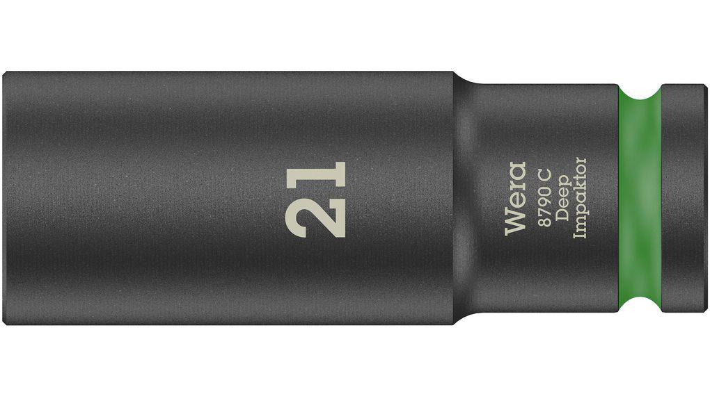 Wera 83mm, 1/2 in Drive Impact Socket, 150 mm length