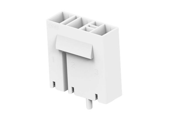 TE Connectivity, 250 HSG F-SPRING 3 Way Crimp Terminal Housing, Natural
