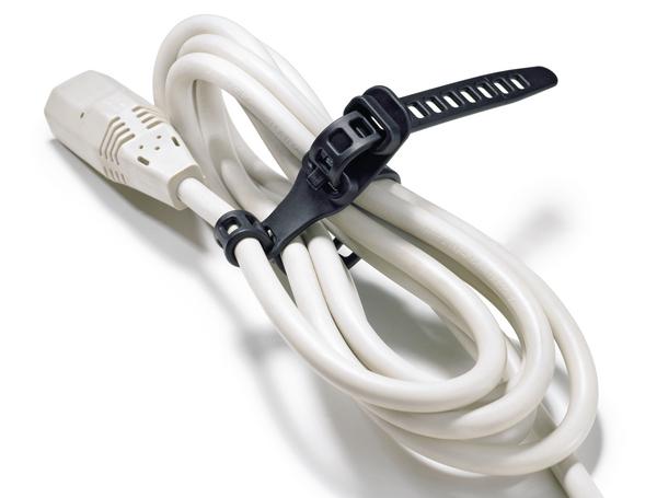HellermannTyton Cable Ties, Releasable, 260mm x 7 mm, Black TPU, Pk-50