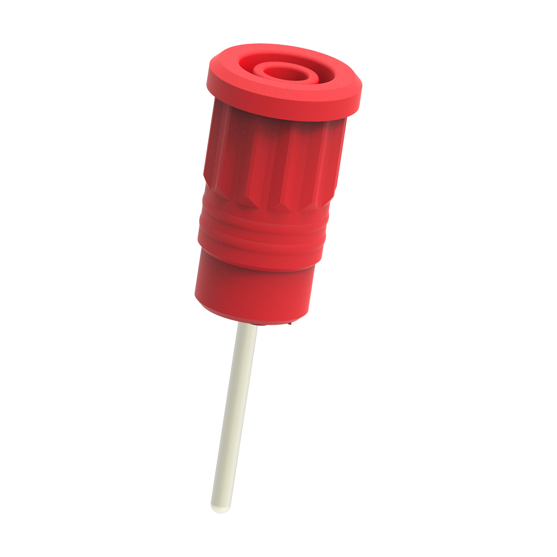 Electro PJP Red Female Banana Socket, 4 mm Connector, Press Fit Termination, 36A, 1kV, Nickel Plating