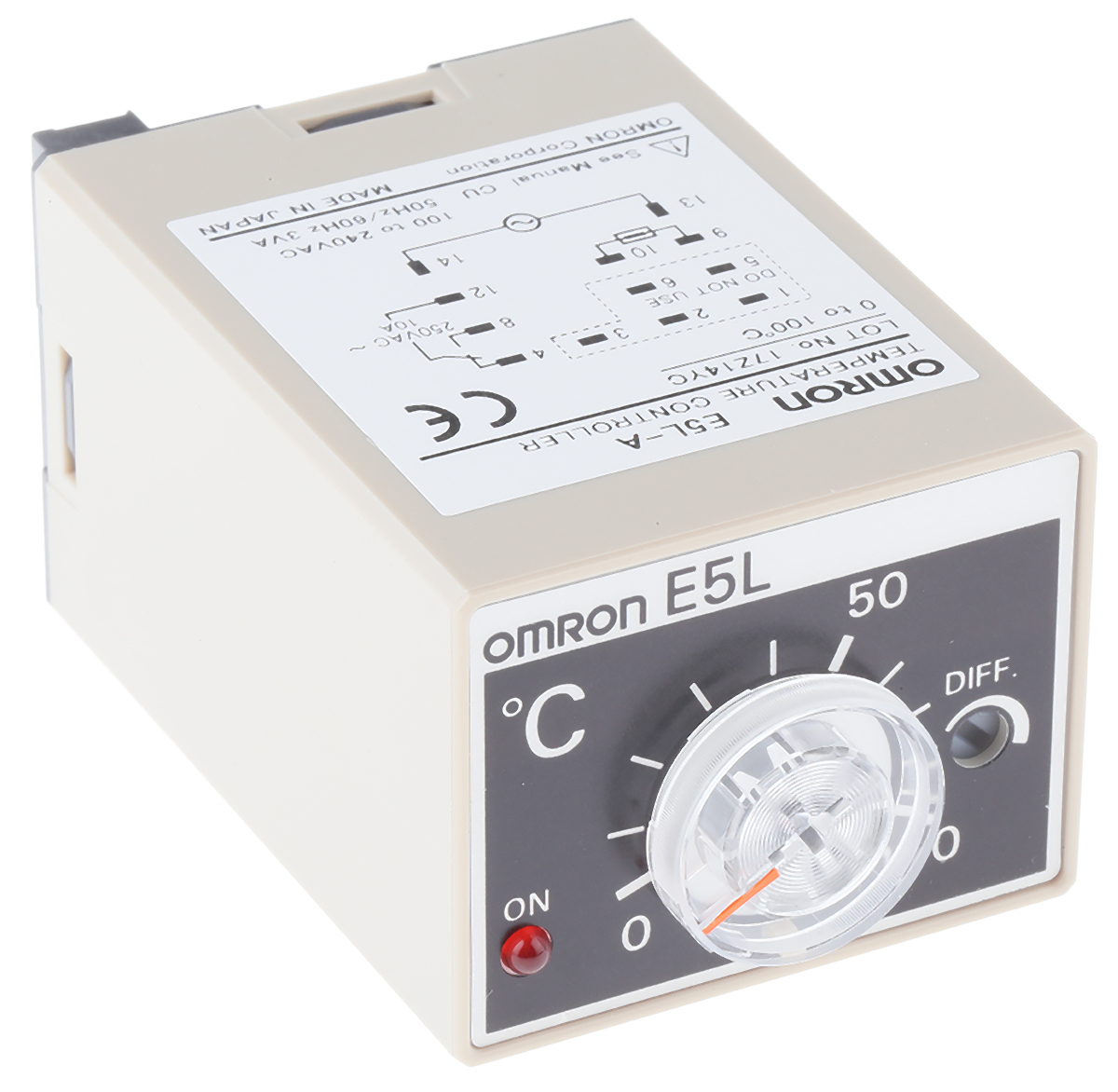 Omron Bi-Metallic Thermostat, +100°C Max, SPDT, Bracket Mount