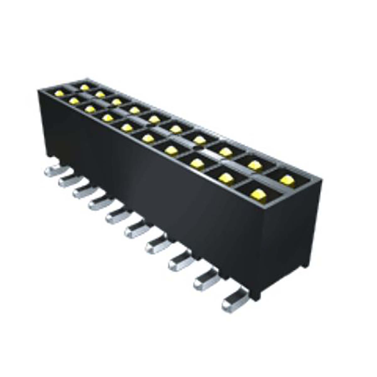 Samtec IPT1 Series Straight Through Hole PCB Header, 40 Contact(s), 2.54 mm Pitch, 2 Row, Shrouded