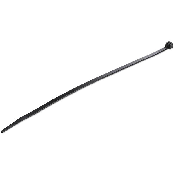 StarTech.com Cable Tie, Cable Ties, 250mm x 4 mm, Black Nylon, Pk-100