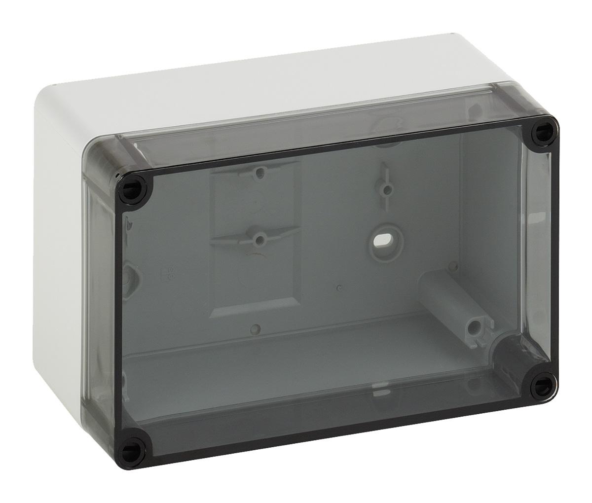 Spelsberg AK Compact Range Series Transparent Polystyrene Enclosure, IP65, Transparent Lid, 250 x 200 x 113mm