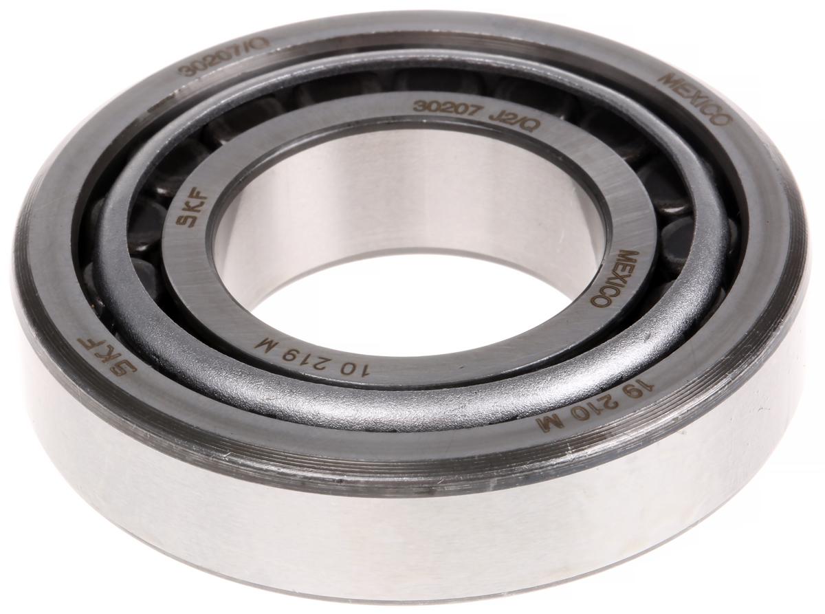 SKF 30207 J2/Q Taper 35 mm ID Roller Bearing, 72 mm OD
