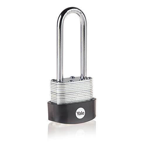 Yale Padlock Brass, Steel Steel Padlock, 6mm Shackle, 47mm Body