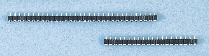 E-TEC SIB Series Straight Through Hole Mount PCB Socket, 20-Contact, 1-Row, 2.54mm Pitch, Solder Termination