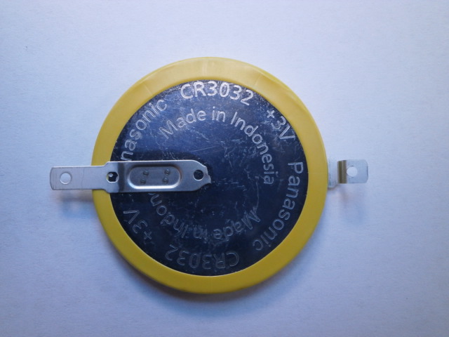 Panasonic CR3032 Button Battery, 3V, 30mm Diameter