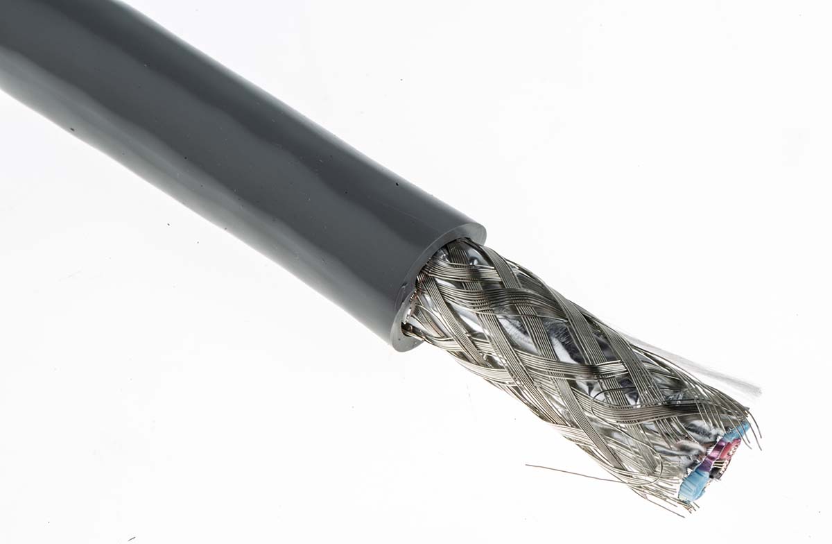 Belden 8164 Series Multipair Industrial Cable, 4 Pairs, 0.23 mm², Screened, 24 AWG, 152m, Screened Shield, Twisted Pair